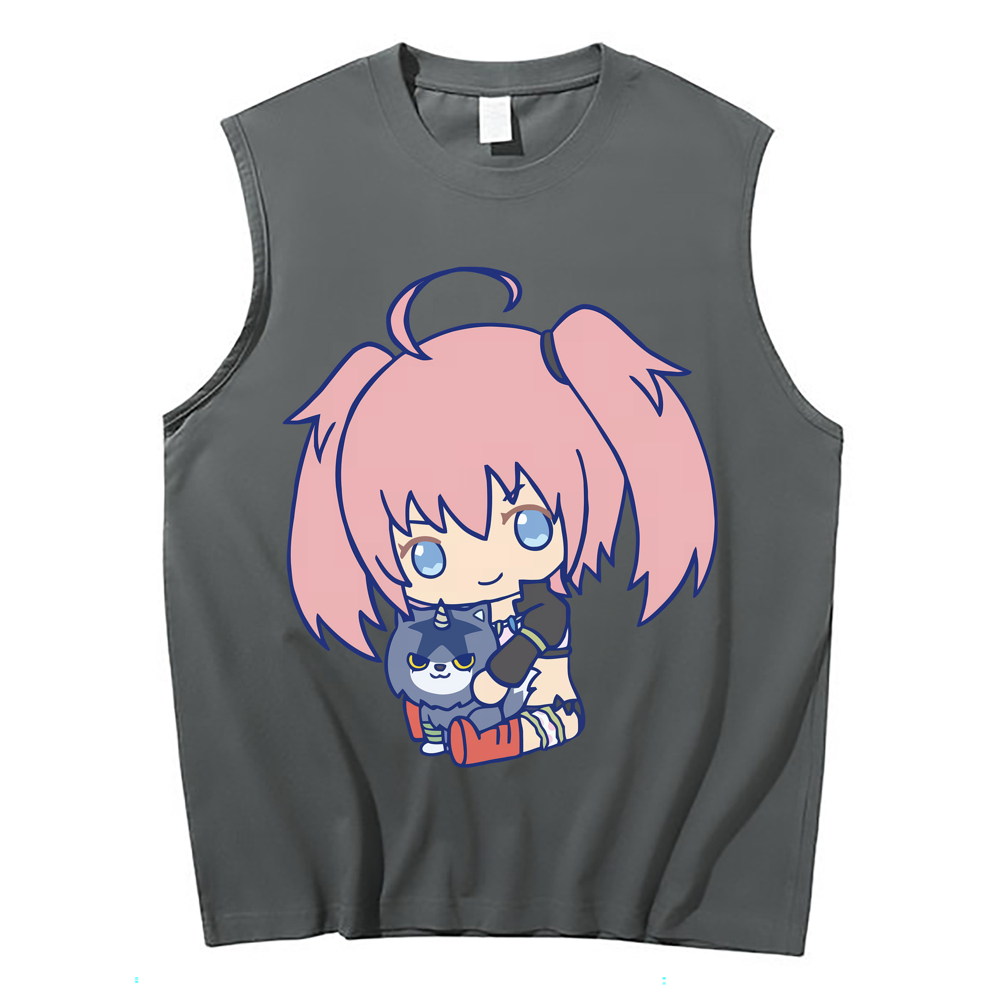 （画像用） 転スラ Regarding Reincarnated to Slime コットン100％タンクトップ（フロントプリント）